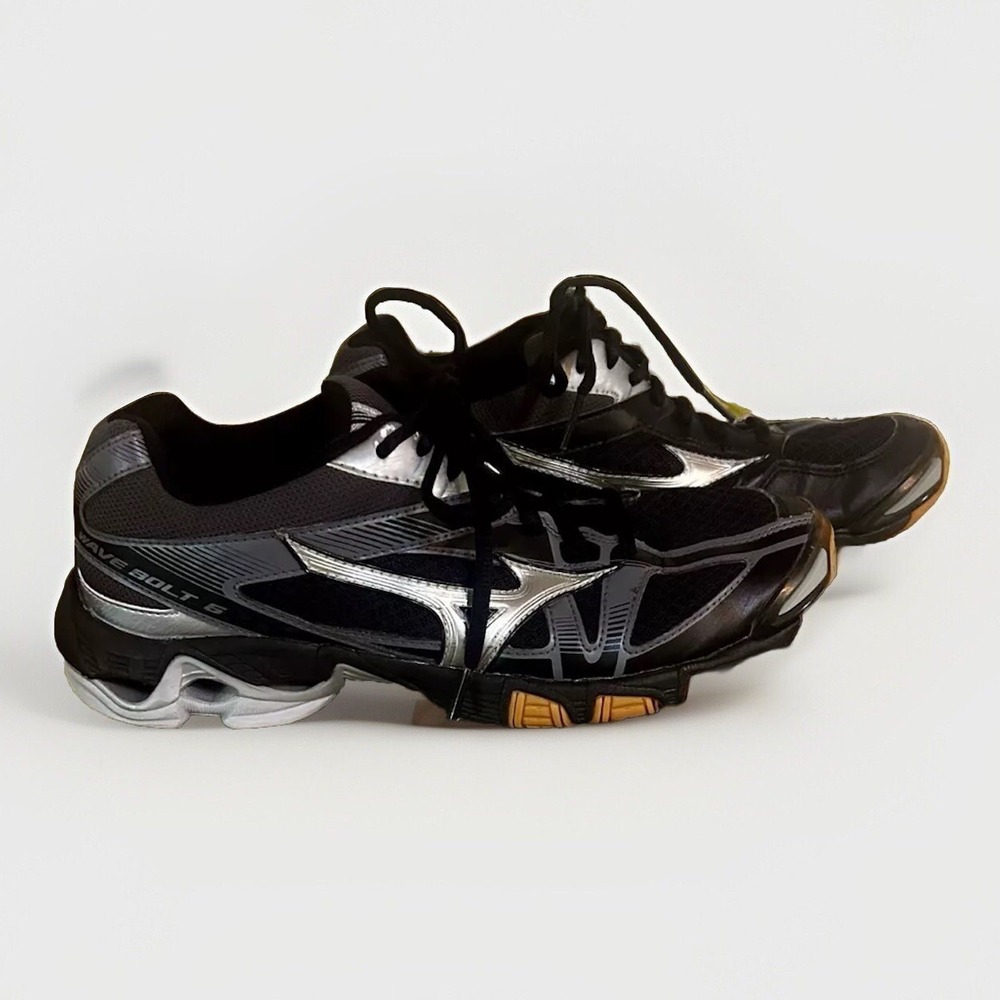Mizuno Womens Wave Bolt 6 430224 9073 Black Running Shoes Sneakers Size 9